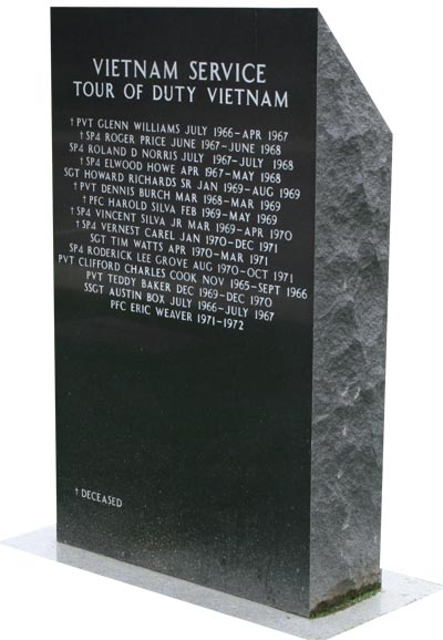 Vietnam Veterans Monument – back